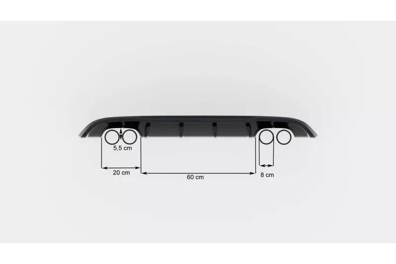 Maxton Design Heckdiffusor V.2 für VW Golf 6 Hochglanz schwarz – Ansicht 4