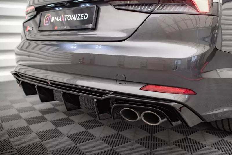 Maxton Design Heckdiffusor für Audi S5 / A5 S-Line Coupe / Sportback B9 F5 (2017-2019) Hochglanz schwarz – Ansicht 4