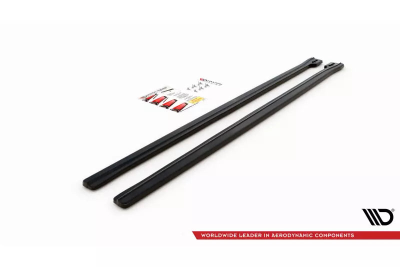 Maxton Design Seitenschweller (Paar) für Fiat 500 Abarth Mk1 Facelift Hochglanz schwarz – Ansicht 4