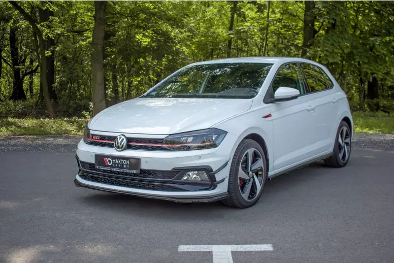 Maxton Design Frontlippe V.2 für VW Polo 6 GTI Hochglanz schwarz – Ansicht 4