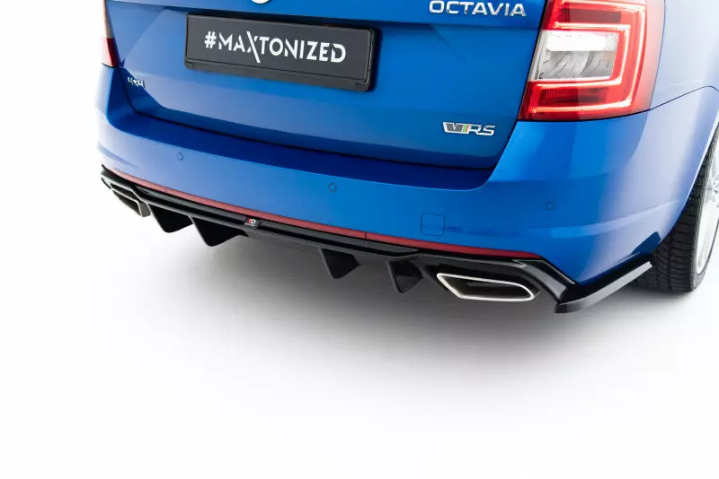 Maxton Design Heckdiffusor V.2 für Skoda Octavia RS 3 III 5E (Diesel und Benziner) Hochglanz schwarz – Ansicht 4