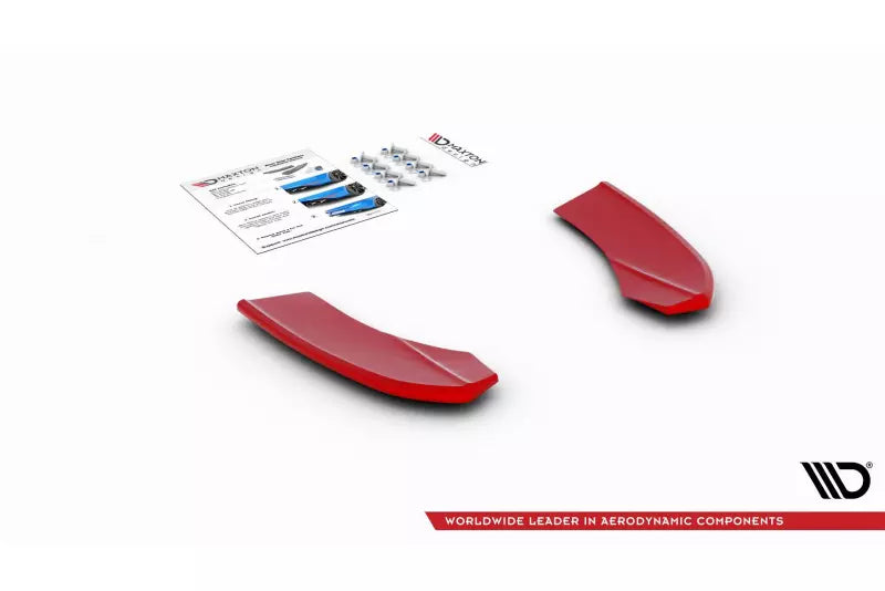 Maxton Design Diffusor Flaps V.2 für Hyundai I30 N Mk3 Hatchback rot – Ansicht 4