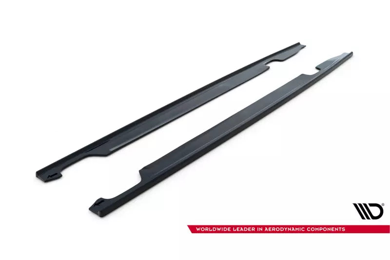 Maxton Design Seitenschweller (Paar) V.2 für Audi S6 / A6 S-Line C7 Facelift Hochglanz schwarz – Ansicht 4