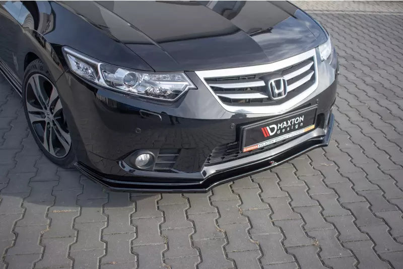 Maxton Design Frontlippe für Honda Accord VIII Mk8 (CU) Facelift Hochglanz schwarz – Ansicht 4