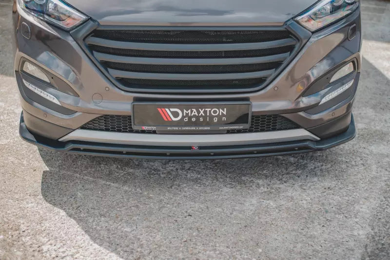 Maxton Design Frontlippe V.1 für Hyundai Tucson Mk3 Hochglanz schwarz – Ansicht 4