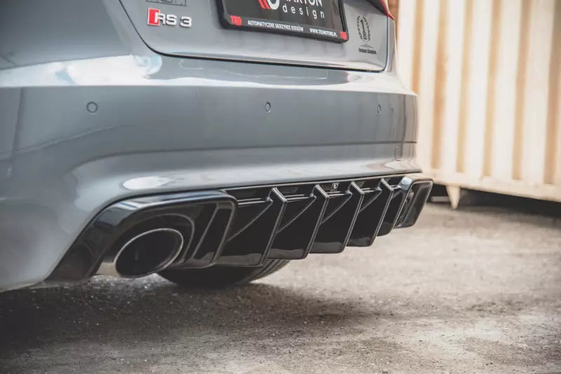 Maxton Design Heckdiffusor für Audi RS3 8V Sportback vor Facelift Hochglanz schwarz – Ansicht 4