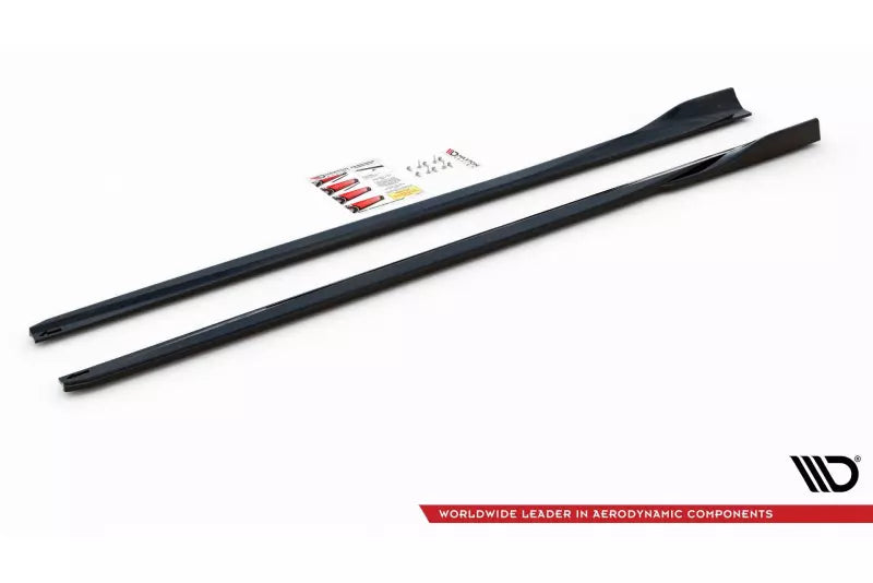 Maxton Design Seitenschweller (Paar) V.4 für Ford Focus ST / ST-Line Mk4 Hochglanz schwarz – Ansicht 4