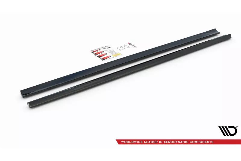 Maxton Design Seitenschweller (Paar) V.5 für Ford Focus ST / ST-Line Mk4 Hochglanz schwarz – Ansicht 4