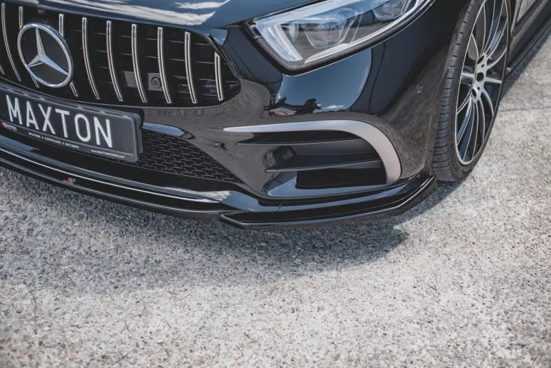 Maxton Design Frontlippe V.1 für Mercedes CLS C257 AMG-Line Hochglanz schwarz – Ansicht 4