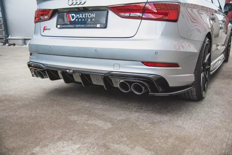 Maxton Design Heckdiffusor für Audi S3 8V Limousine / Cabrio Facelift Hochglanz schwarz – Ansicht 3