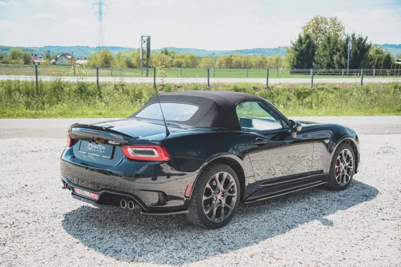 Maxton Design Diffusor Flaps für Fiat 124 Spider Abarth Hochglanz schwarz – Ansicht 4