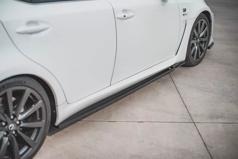 Maxton Design Seitenschweller (Paar) für Lexus IS F Mk2 Hochglanz schwarz – Ansicht 4