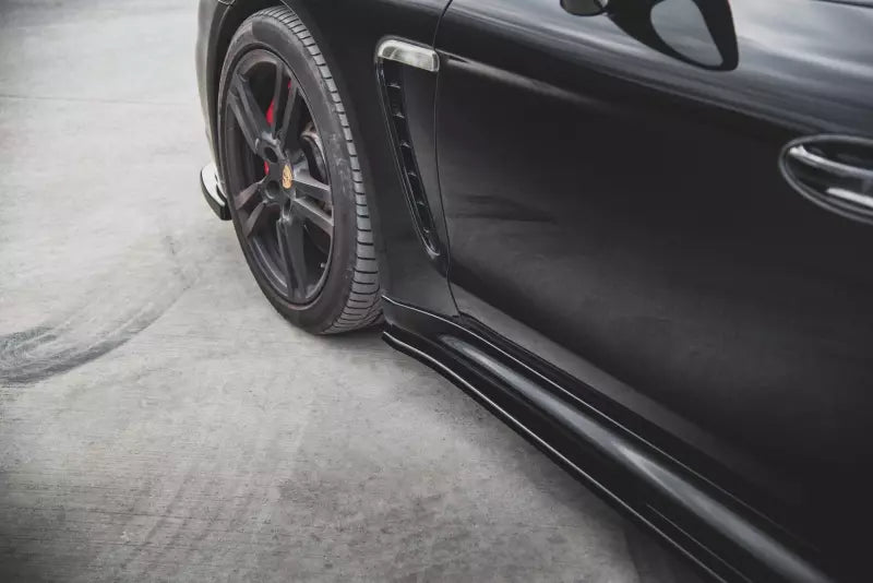 Maxton Design Seitenschweller (Paar) V.2 für Porsche Panamera Turbo 970 Facelift Hochglanz schwarz – Ansicht 4