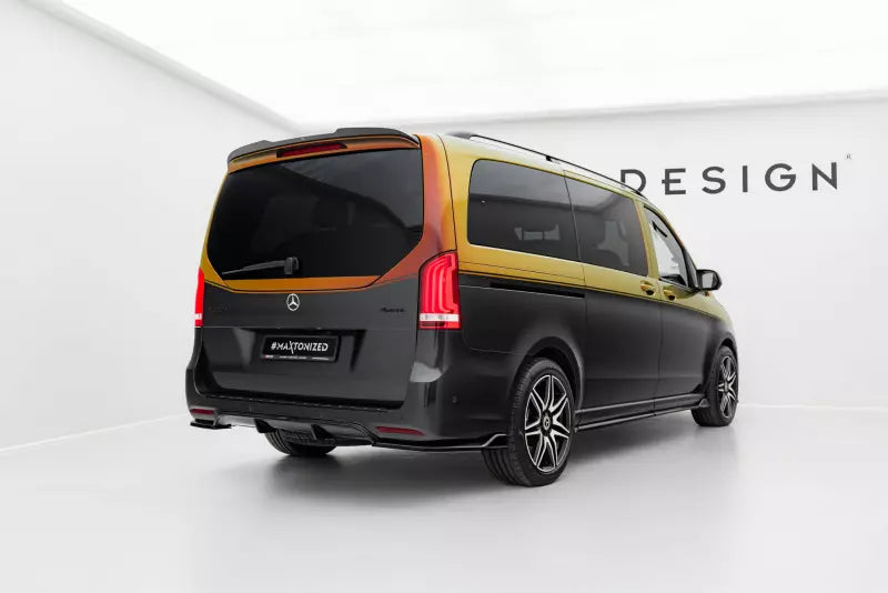 Maxton Design Heckspoiler Lippe für Mercedes V-Klasse W447 AMG-Line Facelift Hochglanz schwarz – Ansicht 4