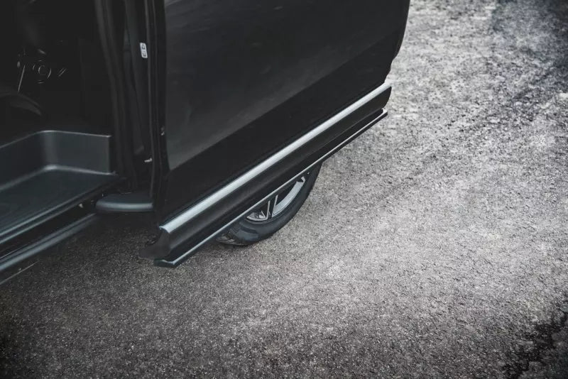 Maxton Design Seitenschweller (Paar) für Mercedes V-Klasse Lang AMG-Line W447 Facelift Hochglanz schwarz – Ansicht 4