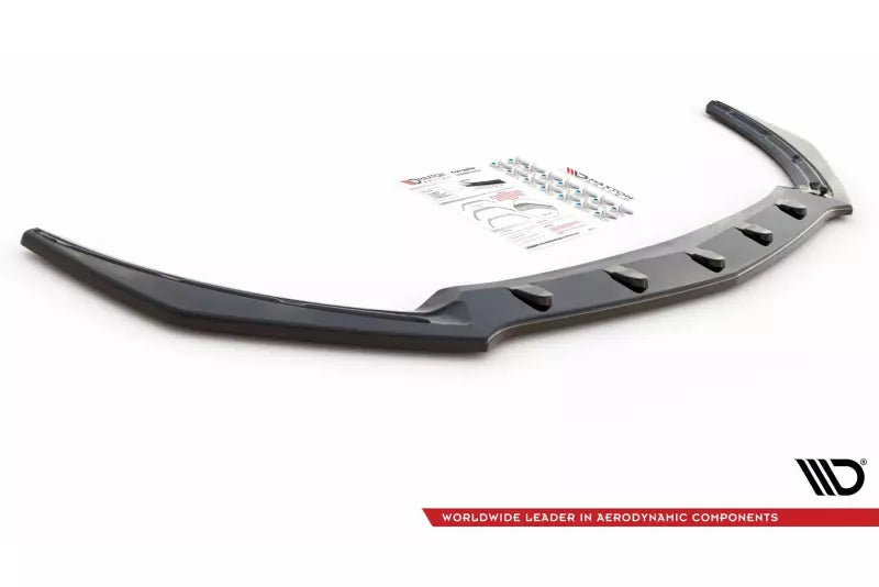 Maxton Design Frontlippe V.2 für Mercedes CLA 35 AMG Aero C118 Hochglanz schwarz – Ansicht 4
