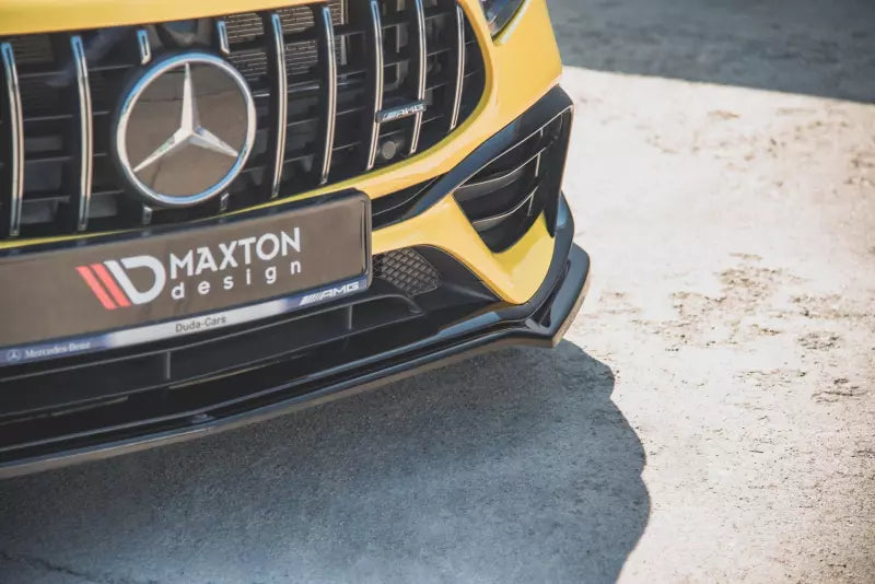 Maxton Design Frontlippe V.1 für Mercedes A45 AMG S Aero Paket W177 Hochglanz schwarz – Ansicht 4