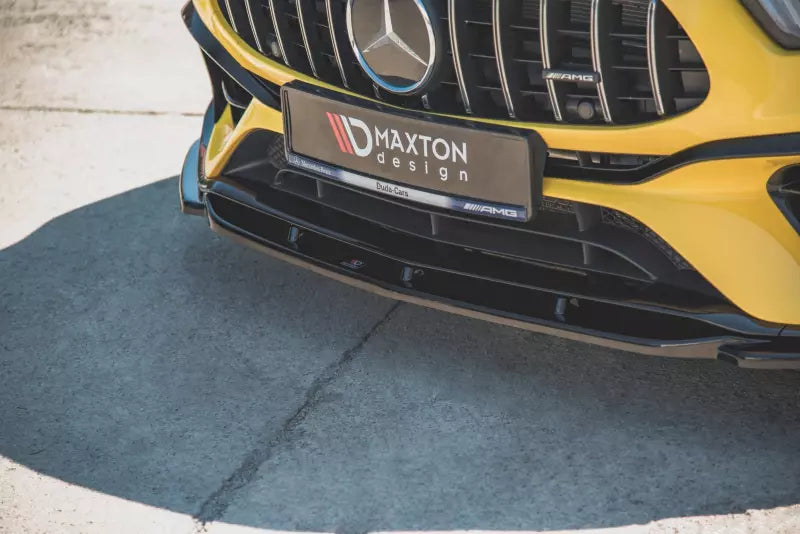 Maxton Design Frontlippe V.2 für Mercedes A45 AMG S Aero Paket W177 Hochglanz schwarz – Ansicht 4