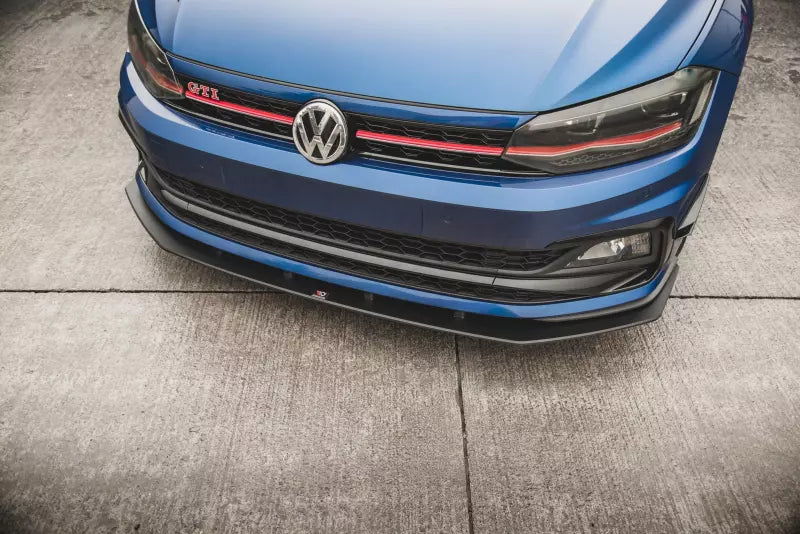 Maxton Design Street Pro Frontlippe V.3 für VW Polo 6 GTI schwarz – Ansicht 4
