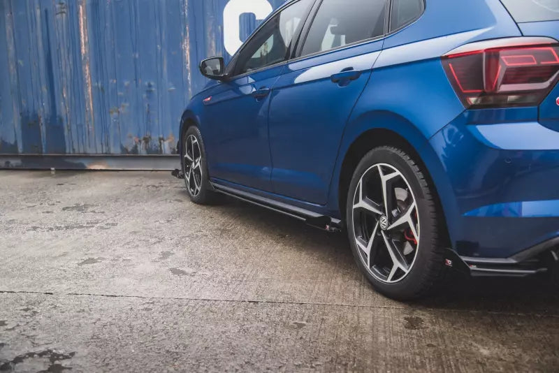 Maxton Design Street Pro Schweller Flaps für VW Polo 6 GTI Hochglanz schwarz – Ansicht 4