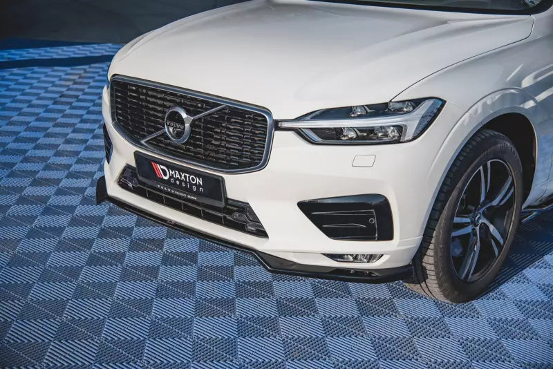 Maxton Design Frontlippe V.1 für Volvo XC60 II R-Design 2017-2021 Hochglanz schwarz – Ansicht 4