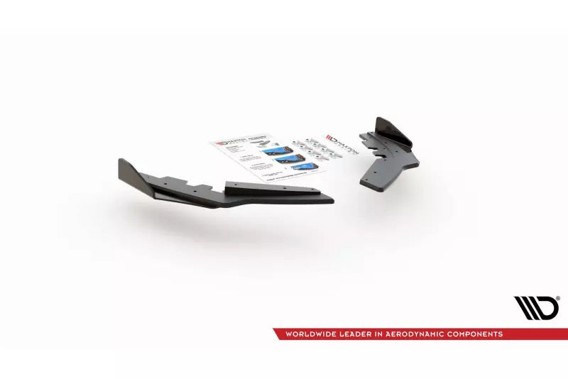 Maxton Design Street Pro Diffusor Flaps für BMW M135i F20 matt schwarz mit Hochglanz Flaps – Ansicht 4