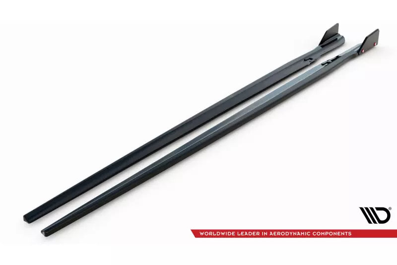 Maxton Design Seitenschweller (Paar) V.1 mit Flaps für BMW M8 Gran Coupe F93 / 8 Gran Coupe M-Pack G16 Hochglanz schwarz – Ansicht 4