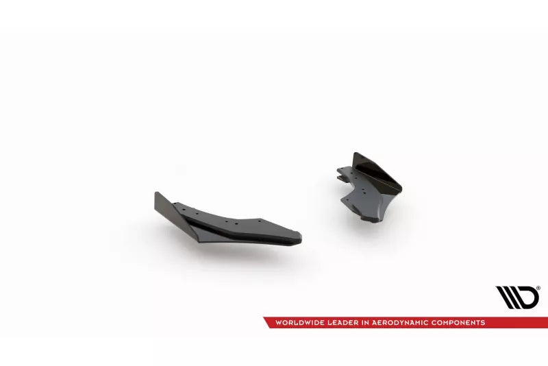 Maxton Design Street Pro Diffusor Flaps für VW Golf 8 GTI Clubsport matt schwarz mit Hochglanz Flaps – Ansicht 4