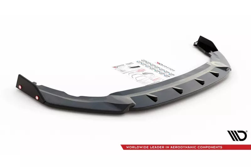 Maxton Design Frontlippe V.1 mit Flaps für VW Golf 8 GTI Clubsport Hochglanz schwarz – Ansicht 4