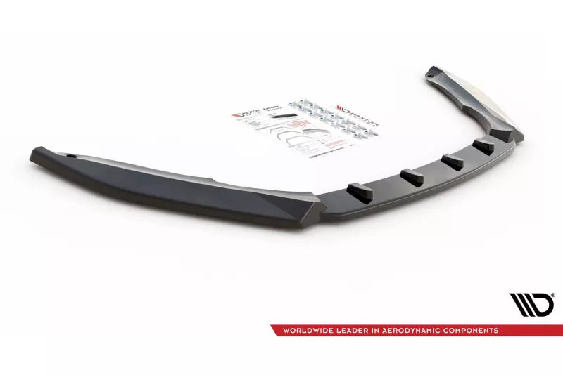 Maxton Design Frontlippe V.2 für Skoda Octavia RS 3 III 5E Facelift Hochglanz schwarz – Ansicht 4