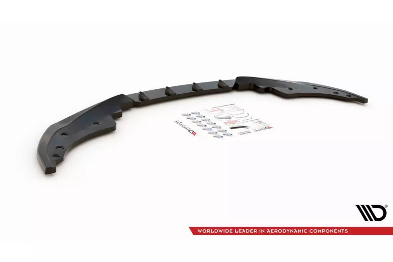 Maxton Design Frontlippe V.1 für BMW 4er M-Paket / M440i G22 / G23 Hochglanz schwarz – Ansicht 4