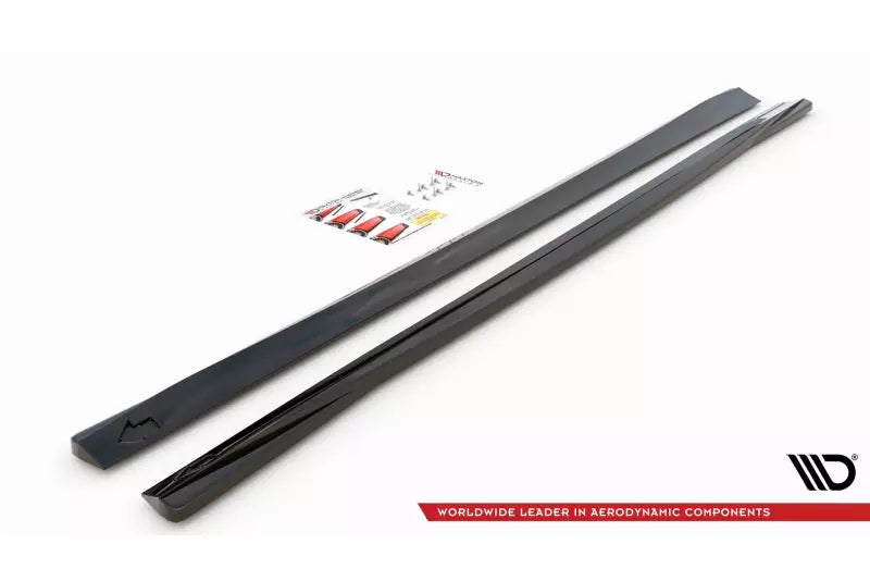 Maxton Design Seitenschweller (Paar) für Volvo V90 II Hochglanz schwarz – Ansicht 4