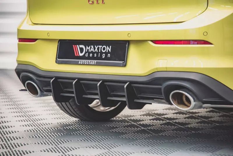 Maxton Design Street Pro Heckdiffusor für VW Golf 8 GTI Clubsport Schwarz – Ansicht 1