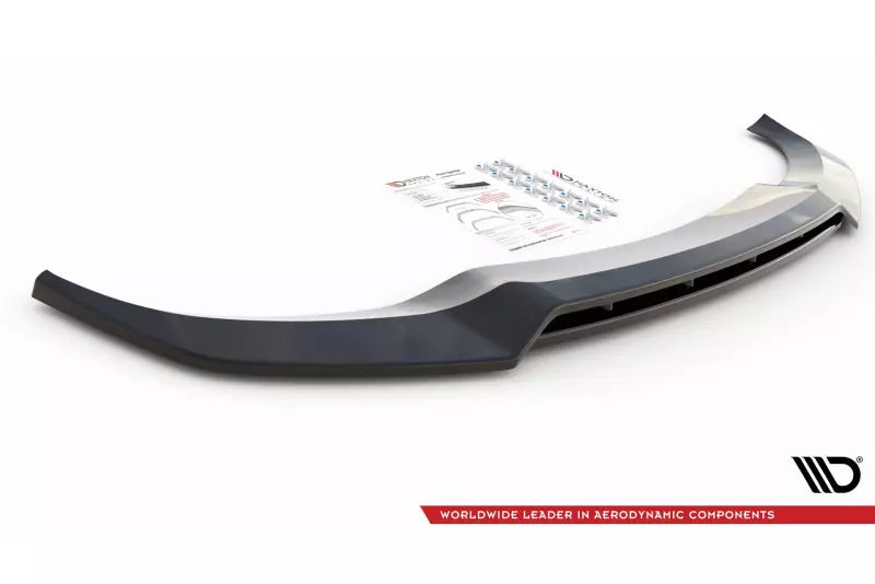 Maxton Design Frontlippe V.2 für BMW X6 M-Paket G06 Hochglanz schwarz – Ansicht 4