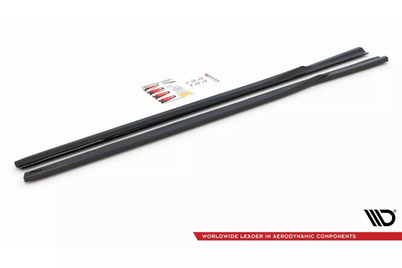 Maxton Design Seitenschweller (Paar) für Lexus GS F Sport Mk4 (L10) Hochglanz schwarz – Ansicht 4