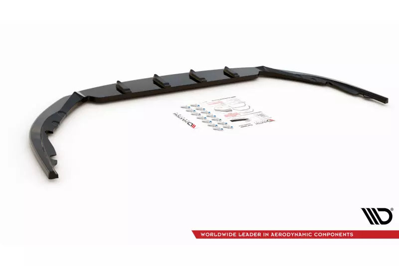 Maxton Design Frontlippe V.2 für Toyota Avensis Mk3 Facelift Hochglanz schwarz – Ansicht 4