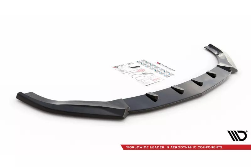 Maxton Design Frontlippe V.1 für Mercedes GLE 63 AMG C292 Hochglanz schwarz – Ansicht 4