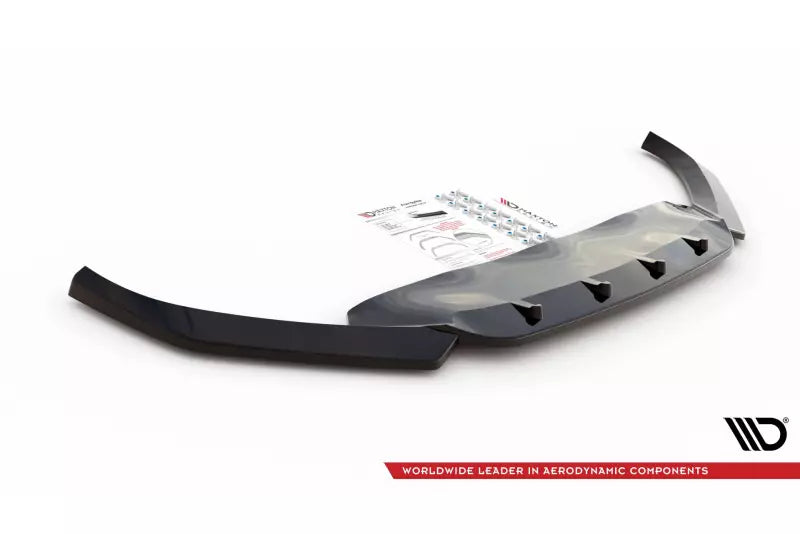 Maxton Design Frontlippe V.1 für VW Passat B8 Facelift Hochglanz schwarz – Ansicht 4