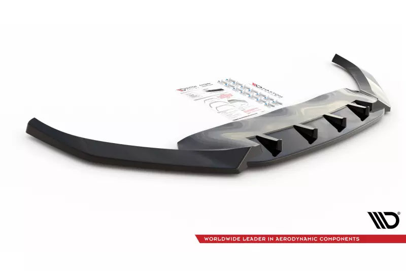 Maxton Design Frontlippe V.2 für VW Passat B8 Facelift Hochglanz schwarz – Ansicht 4