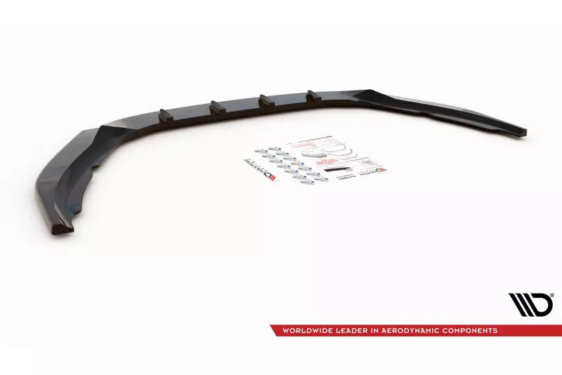 Maxton Design Frontlippe V.2 für Volvo S60 R-Design Mk2 Hochglanz schwarz – Ansicht 4