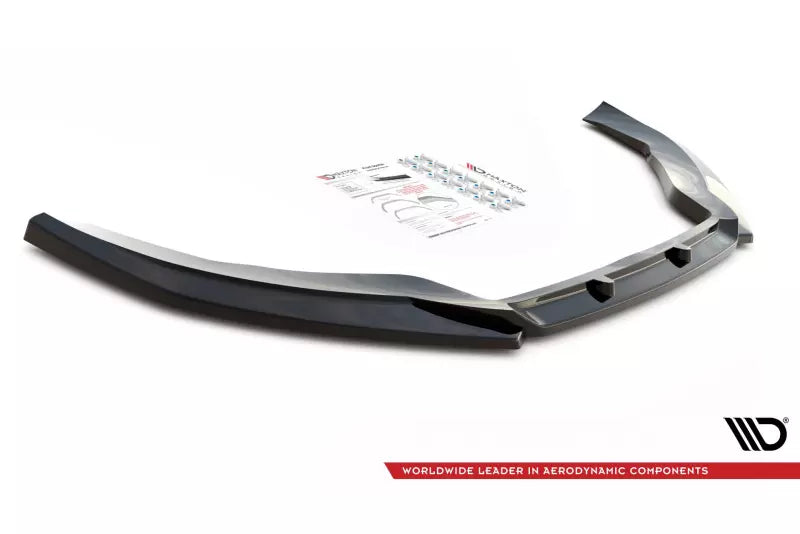 Maxton Design Frontlippe V.4 für VW Passat CC Hochglanz schwarz – Ansicht 4