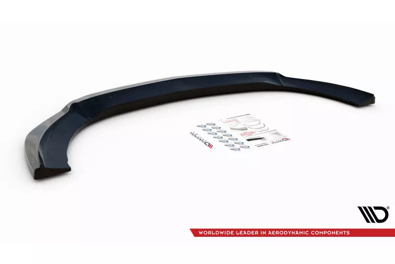 Maxton Design Frontlippe V.5 für Mercedes V-Klasse W447 AMG-Line Facelift Hochglanz schwarz – Ansicht 4