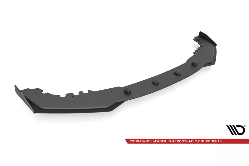 Maxton Design Street Pro Frontlippe für BMW M2 Competition F87 schwarz + Glanz Flaps – Ansicht 4