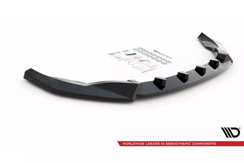 Maxton Design Frontlippe V.3 für Nissan 370Z Facelift Hochglanz schwarz – Ansicht 4