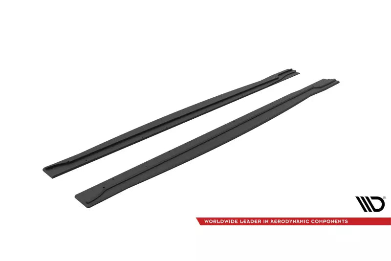Maxton Design Street Pro Seitenschweller (Paar) für Nissan 370Z Nismo Facelift matt schwarz – Ansicht 4