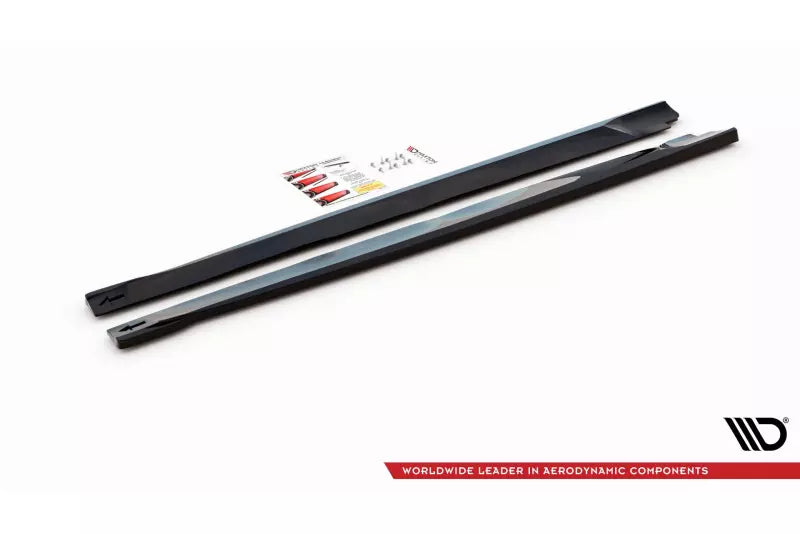 Maxton Design Seitenschweller (Paar) V.1 für Nissan 370Z Nismo Facelift Hochglanz schwarz – Ansicht 4