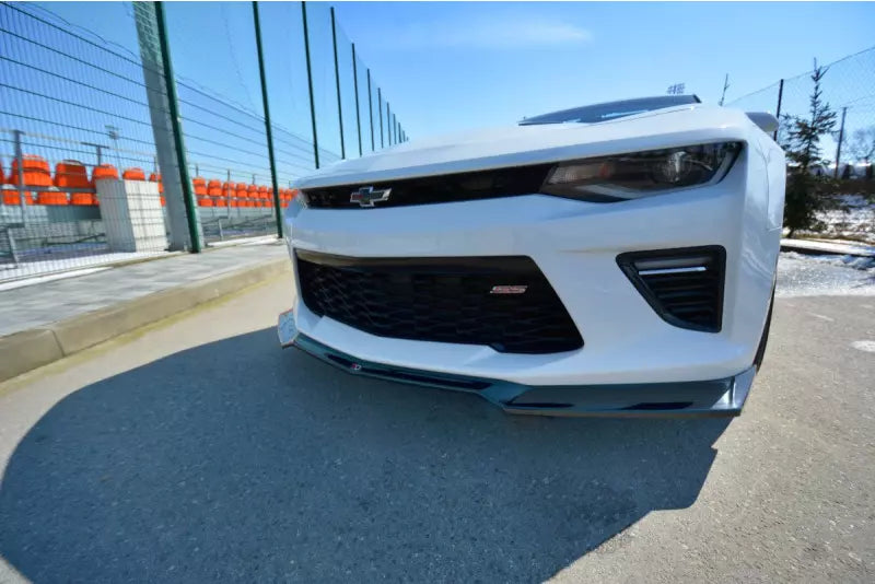 Maxton Design Frontlippe V.1 für Chevrolet Camaro Mk6 2SS Coupe Hochglanz schwarz – Ansicht 3