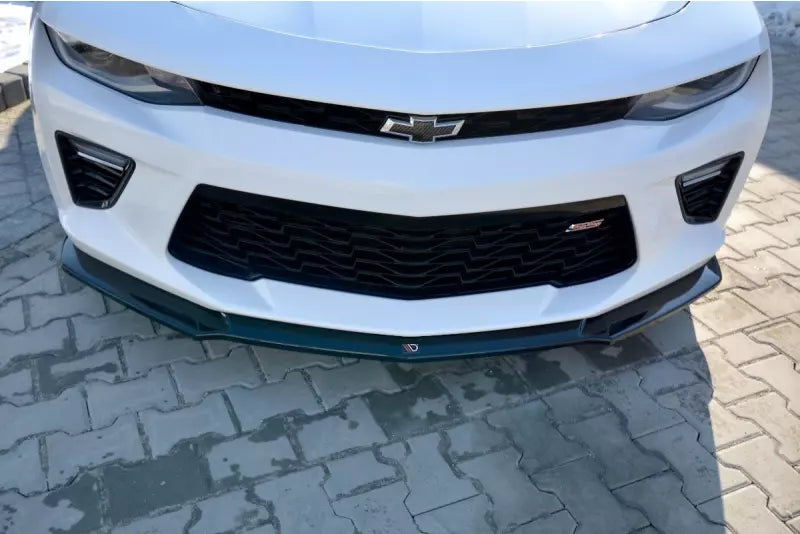 Maxton Design Frontlippe V.2 für Chevrolet Camaro Mk6 2SS Coupe Hochglanz schwarz – Ansicht 4