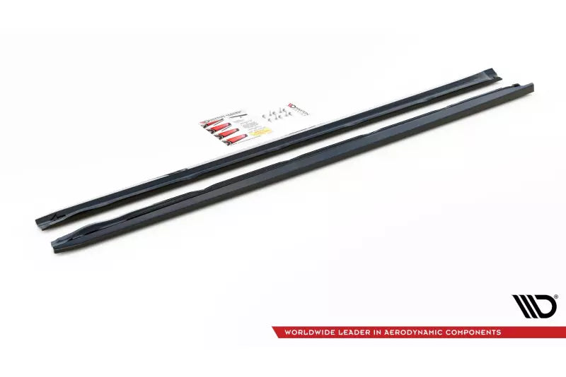 Maxton Design Seitenschweller (Paar) für Bentley Continental GT V8 S Mk2 Hochglanz schwarz – Ansicht 4
