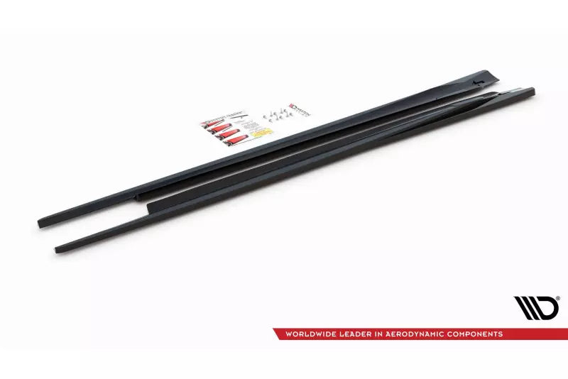 Maxton Design Seitenschweller (Paar) für Opel Astra GTC OPC-Line J Hochglanz schwarz – Ansicht 4
